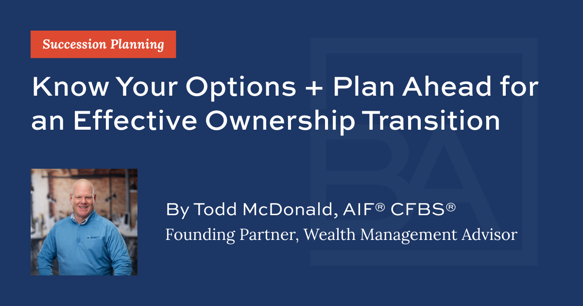 Broad Based Ownership Plan Example Know Your Options + Plan Ahead for an Effective Ownership Transition ...